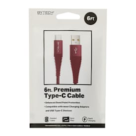 6ft Braided Premium USB-C To USB-A Cable