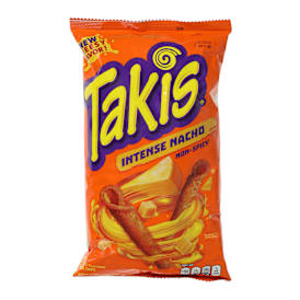 Takis Rolls intense Nacho, Nacho Cheese Flavored Rolled Tortilla Chips 9.9oz