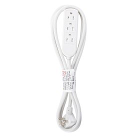 8ft Power Strip With 3 Outlets