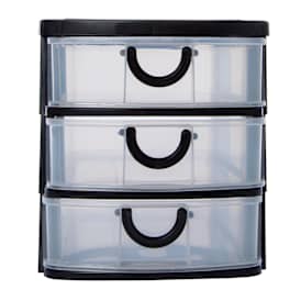 Stackable 3-Drawer Mini Organizer 7.5in X 6.25in