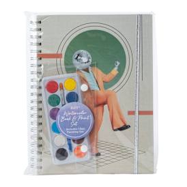 Watercolor Book & Paint Set