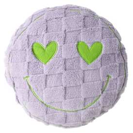 Plush Happy Face Pillow 16in