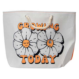 Rope Handle Printed Tote Bag 20.5in x 15in