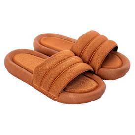 Ladies Triple Band Cushioned Slide Sandals
