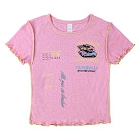 Juniors Racing Graphic Lettuce Trim Graphic Tee