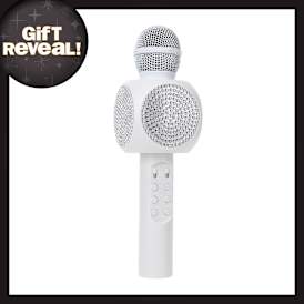 Bluetooth® Karaoke LED Bling Mic With Speaker