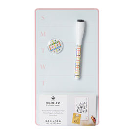 Frameless Dry Erase Board 5.5in x 10in