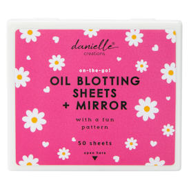 Danielle Creations® Oil Blotting Sheets & Mirror 50-Sheets