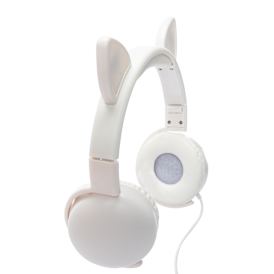 LED Cat Ear Wired Headphones With Mic