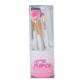 Ombre Makeup Brush Set With Holder 6-Piece