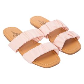Ladies Double Scrunchie Band Sandals