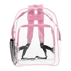 Clear Backpack With Solid Straps 15in
