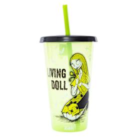 Zak!® Disney Tim Burton's The Nightmare Before Christmas Tumbler With Lid & Straw 25oz