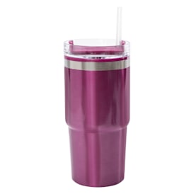 20oz Hyperquench Metallic Tumbler With Lid & Straw