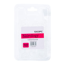 Snag-Free Clear Rubber Bands 1000-Count