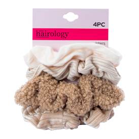 Assorted Twister Scrunchie Set 4-Count