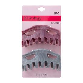 Marbleized Hair Claw Clips 2-Pack