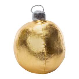 Gold Pillow Christmas Ornament 10in x 9in