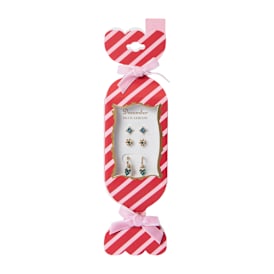 Birth Gemstone Earrings 3-Pairs