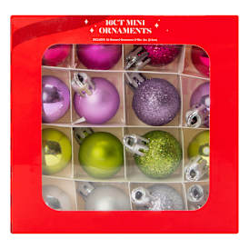 Mini Christmas Ornaments 16-Count
