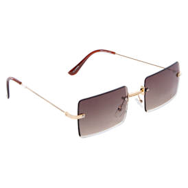 Rimless Rectangle Sunglasses For Women