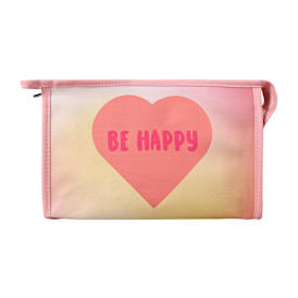 Be Happy Heart Make-up Bag