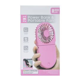 2-In-1 Power Bank & Portable Fan 4000MAh