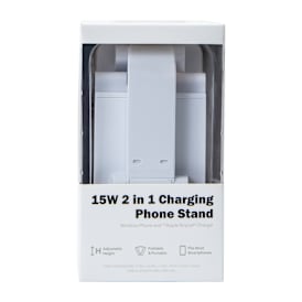 15W 2-In-1 Charging Phone Stand
