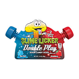 Toxic Waste® Slime Licker® Double Play Sour Candy Ooze 2-Flavor Pack 1.4oz