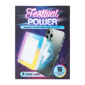 Festival Power Magnetic Power Bank With LED Lights 5000MAh