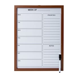 Framed Dry Erase Board 12in X 16in
