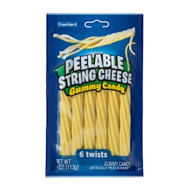 Peelable String Cheese Gummy Candy 4oz