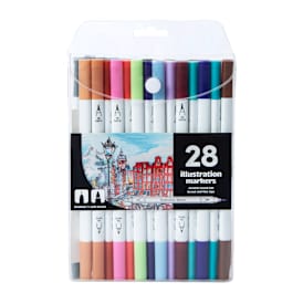Dual-Tip Illustration Markers 28-Count