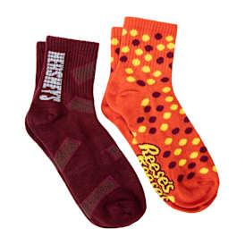 Branded Girls Mid-Crew Socks 2-Pack