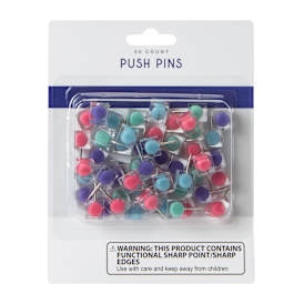 Push Pins 50-Count