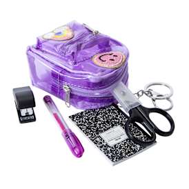 Mini Backpack & School Supply Set 4-Piece