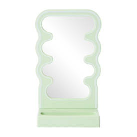 Wavy Phone Stand With Mirror