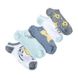 Branded No-Show Socks 5-Pack