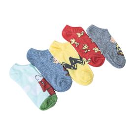 Branded No-Show Socks 5-Pack