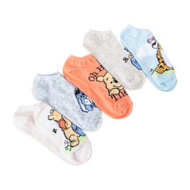 Branded No-Show Socks 5-Pack