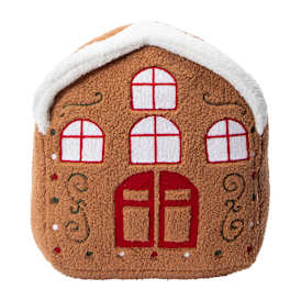 Christmas Snow Cool Gingerbread House Plush Pillow