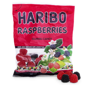Haribo® Raspberries Gummi Candy 4oz Bag