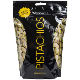 Wonderful® Pistachios Lightly Salted, in-Shell 8oz