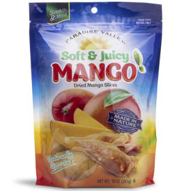 Paradise Valley® Soft & Juicy Dried Mango Slices 10oz Resealable Bag