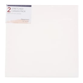 Stretched Canvas 2-Pack 12in x 12in