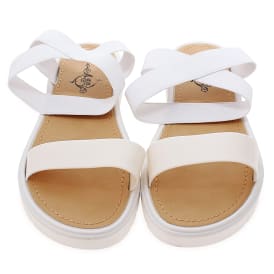 ladies ankle strap sandals - white | Five Below