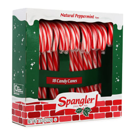 Spangler® Natural Peppermint Candy Canes 18-Count