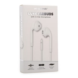 Luxe Wired Earbuds With Microphone