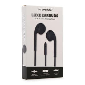 Luxe Wired Earbuds With Microphone