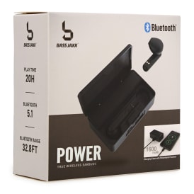 Bluetooth® Earbuds With Power Bank Charger Case